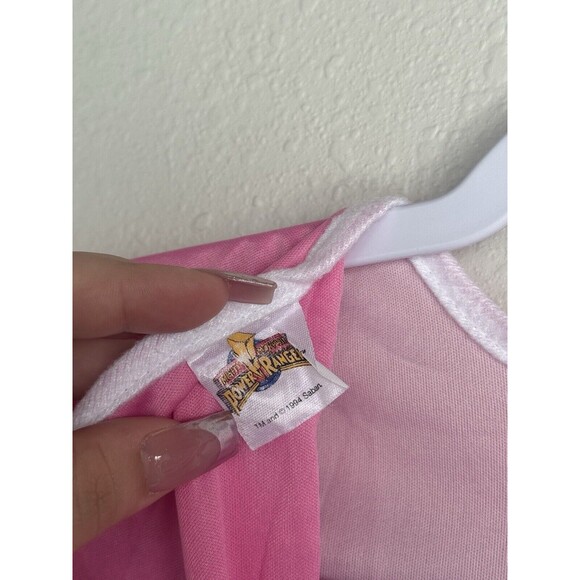 🔥 VINTAGE ORIGINAL 🔥 1994 Power Rangers Pink Kimberly Costume With Gloves - Picture 14 of 15